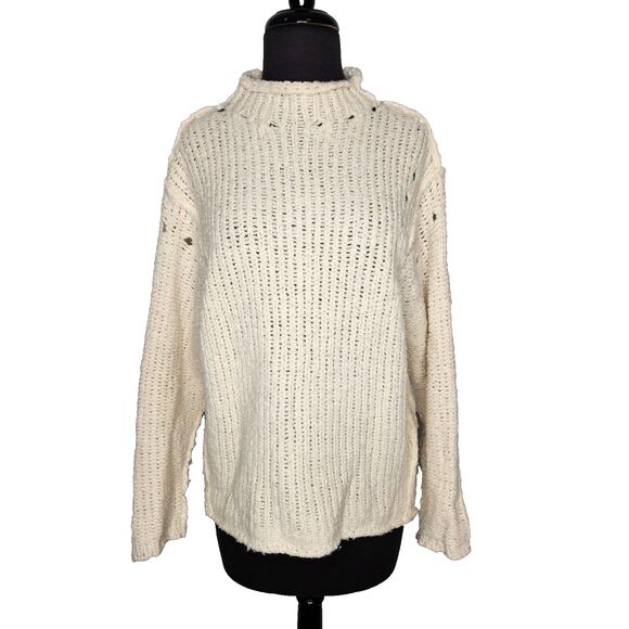RAG & BONE x Star Wars Merino Wool Sweater Women's Small Limited Edition Cream - Picture 2 of 9